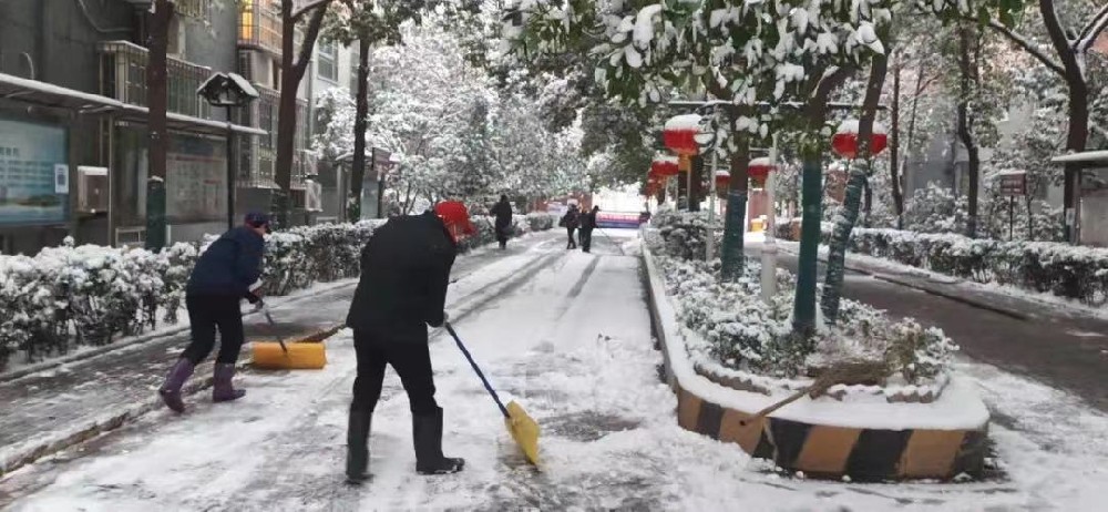 雪落知寒意 行動(dòng)暖人心｜亞太物業(yè)人清雪進(jìn)行時(shí)